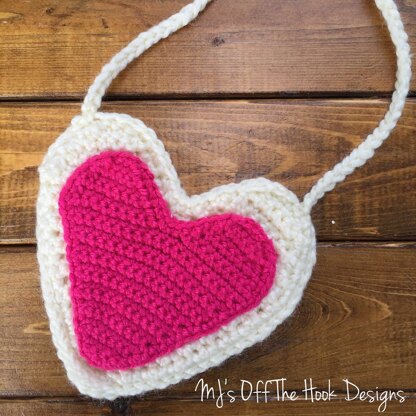 Crochet heart purse free pattern hot sale