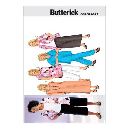 Butterick Women's/Women's Petite Shirt, Top, Tunic, Dress, Skirt & Pants B3039 - Sewing Pattern