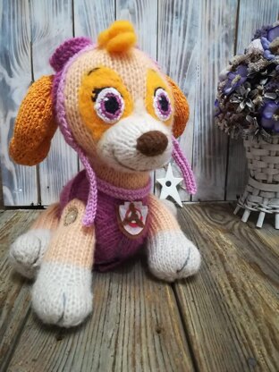 Knitted Skye from ‘’Paw Patrol’’