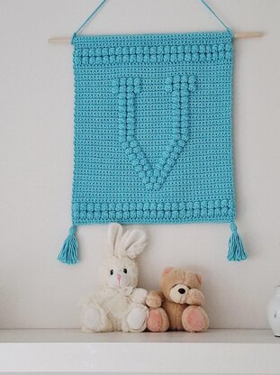 Letter V Wallhanging