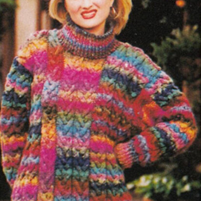 Textured Pullover in Noro Silk Garden - FDNR0026