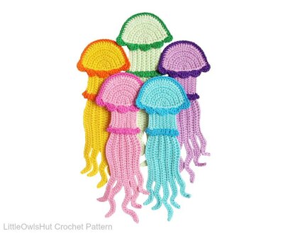 Cross stitch bookmark kit Jellyfish