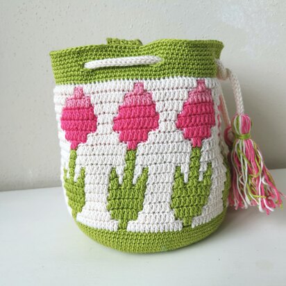 Flower mosaic bag