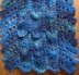 Wavy scarf, lacy garter st zig-zag edges