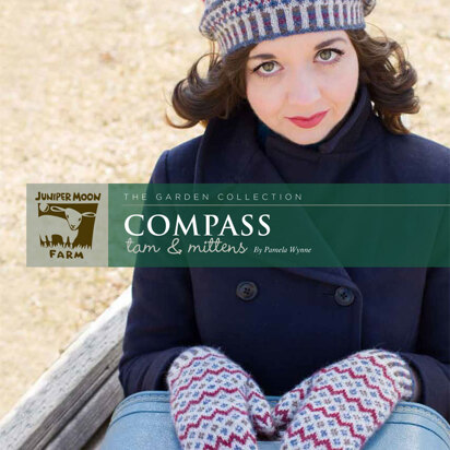 Compass Tam & Mittens in Juniper Moon Farm Herriot Fine - J23 - 05 - Downloadable PDF