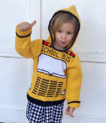 School bus sweater