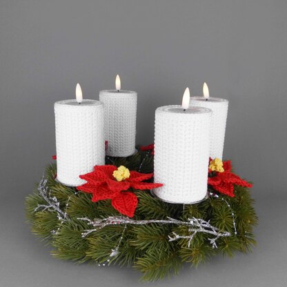 Crochet pattern tealight holder for your Christmas decoration