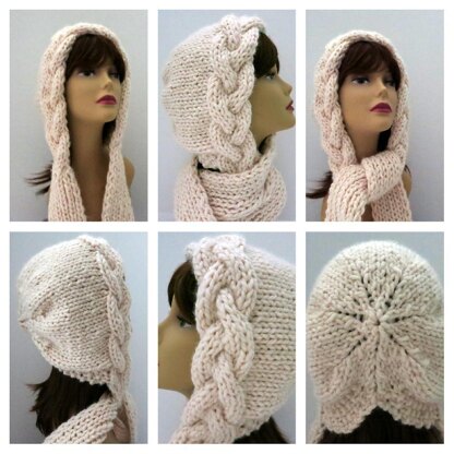 Snow Goddess Khione  Braid Hat