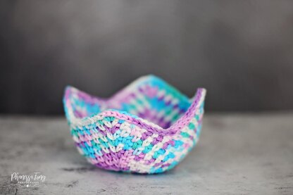 Moss-Stitch Soup Bowl Cozy