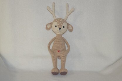 Bambi deer amigurumi doll