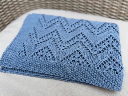 Chevron Cuddle Baby Blanket