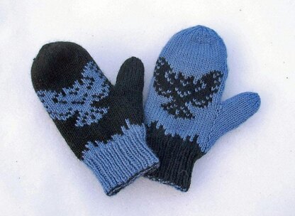 Great Owl Double Knit Mittens (Chi:tmexw)