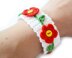 Crochet ribbon Flower trim Daisy bookmark Handmade accessories Crochet edge