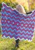 Patriotic Pride Throw in Red Heart Super Saver Economy Solids - LW4601 - Downloadable PDF