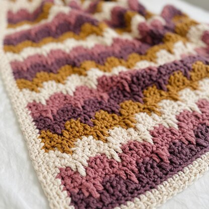 Sunset Waves Blanket