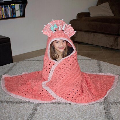 Triceratops Hooded Blanket