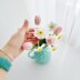 Crochet flower vase, crochet flowers, crochet pitcher, Jug with flowers