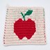 Apple Mosaic Crochet Dishcloth