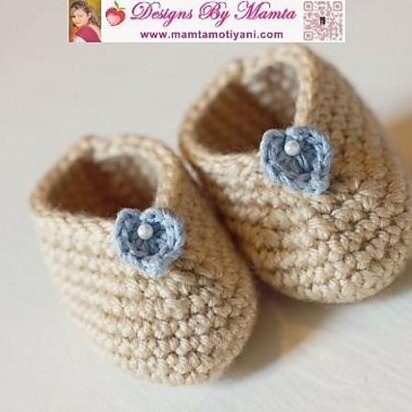 Easy Crochet Baby Booties Pattern Designer Shoes Slippers For Infants