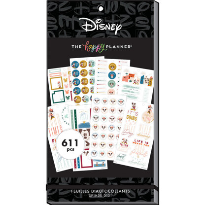 The Happy Planner Disney © Oasis Adventure 30 Sheet Sticker Pad