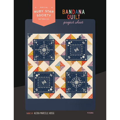 Moda Fabrics Bandana Quilt - Downloadable PDF