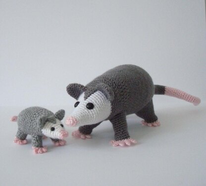 Opossum Amigurumi Crochet Pattern