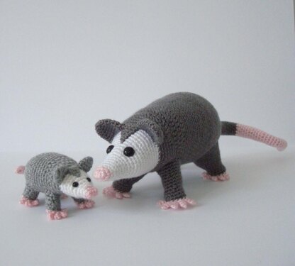 No Sew Opossum: Crochet pattern