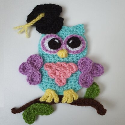 Owl Applique/Embellishment Crochet pattern* including free base square pattern