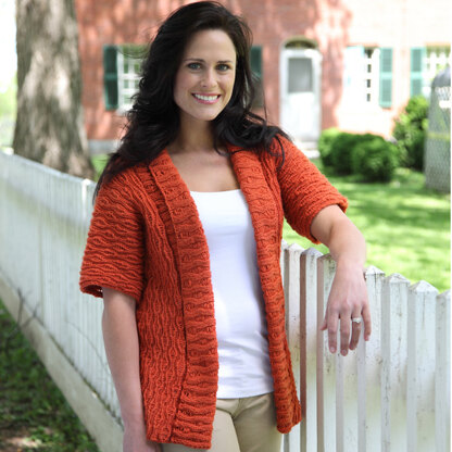 318 Ingrid Cardigan - Knitting Pattern for Women in Valley Yarns Stockbridge