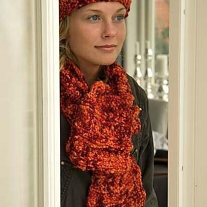 Pelargon Hat & Scarf - knitting pattern