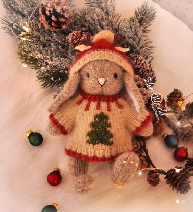 Christmas Bunny Rabbit Outfit