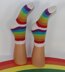 Childrens Simple Rainbow Socks Circular