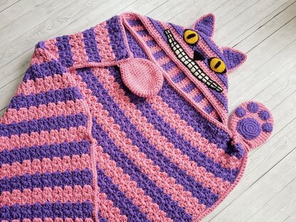 Hooded cat blanket crochet pattern sale