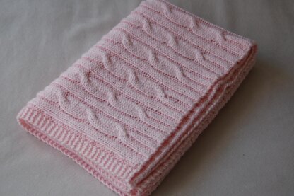 DK Cable Baby Blanket