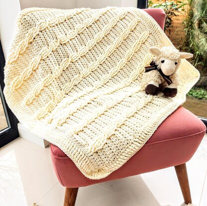 Cable Baby Blanket