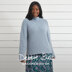 Diagonal Yoke Sweater - Knitting Pattern for Women in Debbie Bliss Cashmerino DK by Debbie Bliss