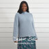 Diagonal Yoke Sweater - Jumper Knitting Pattern for Women in Debbie Bliss Cashmerino DK by Debbie Bliss