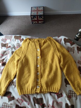 My first raglan cardigan