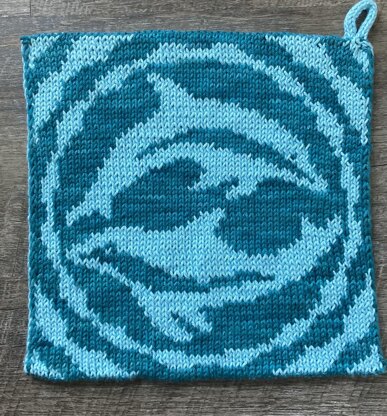 Sea Dolphin Potholder