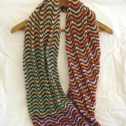 Colorful Lace Cowl - knitting pattern