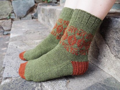 Crimson Forest Socks