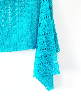 Hot Spring Sideways Shawl