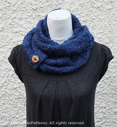 Homespun blue scarf