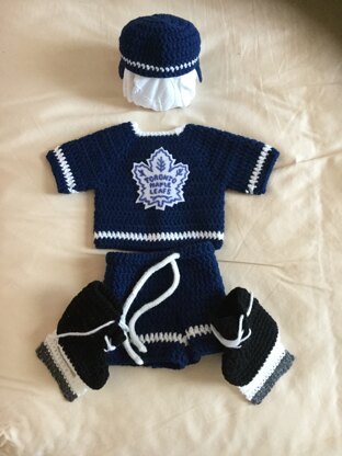 Baby’s hockey gear