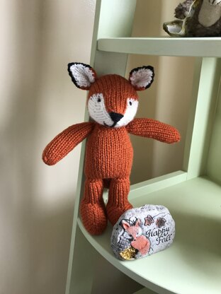 Boy fox in a star spangled sweater