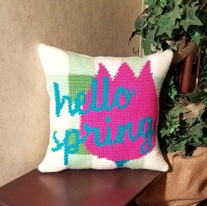 Hello Spring Pillow