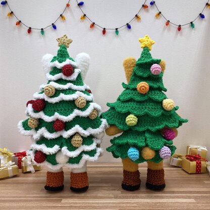 Dress-up Bunny Amigurumi Christmas tree costume set pattern