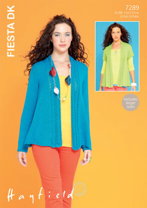 Lady’s Jackets in Hayfield Fiesta DK - 7289 - Downloadable PDF