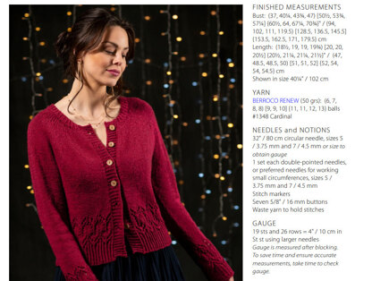 Mahina Cardigan in Berroco Renew - Downloadable PDF