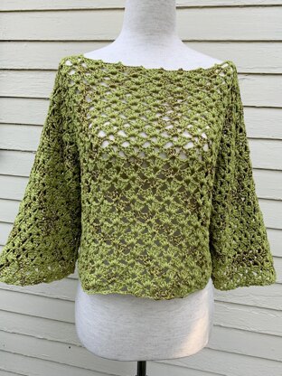 Lacy Crochet Sweater Top